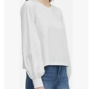 Banana Republic Women's Top XS White Long Sleeve Supima Cotton Shirt